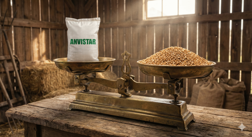 Ile pszenicy za tonę nawozu Anvistar? Analiza opłacalności (grudzień 2025)