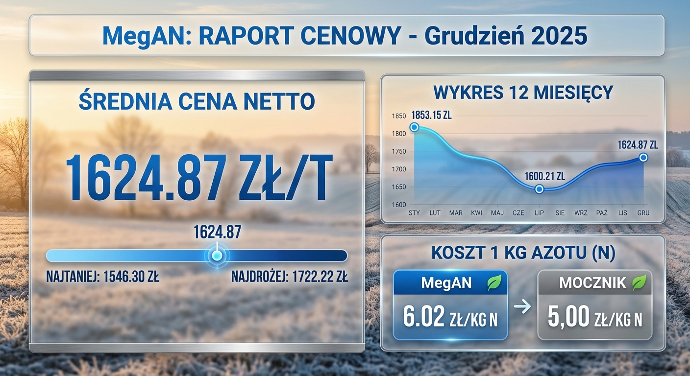 Cena MegAN grudzień 2025: gdzie najtaniej? Raport
